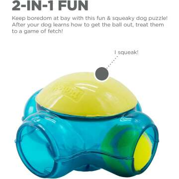 Outward Hound Green Tennis Maze Craze Dog Toy