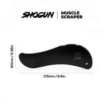 Shogun Sports Muscle Scraper Massager Tool - Guasha Tool for Muscle Relaxation, Physical Therapy, Myofascial Releaser, Deep Tissue Improved Mobility & Muscle Recovery