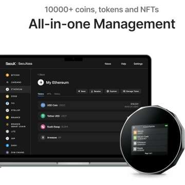 Secure Crypto Wallet with Bluetooth & NFT Support