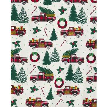 The Children's Place baby girls Family Matching Christmas Holiday Sets, Snug Fit 100% Cotton, Adult, Big Kid, Toddler, Pajama Set, Xmass Truck, 5T US