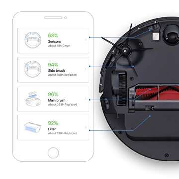 roborock Robot Vacuum and Mop, Robotic Vacuum Cleaner with Lidar Navigation, 2000Pa Suction, Wi-Fi Connected, No-go Zones, Multi-Floor Mapping, Selective Room Cleaning, Ideal for Home with Pets