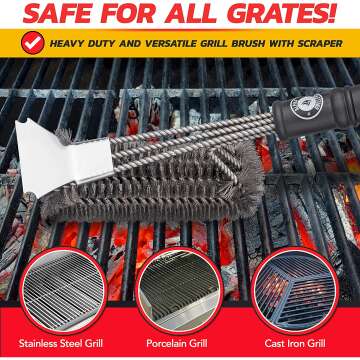 Heavy Duty Grill Brush for Effective Grill Cleaning