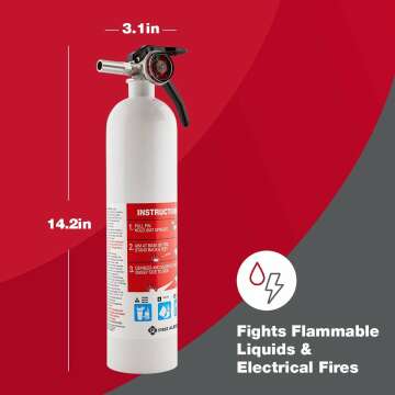 First Alert Marine Fire Extinguisher – 14" Compact Safety