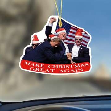 8 Packs Trump Christmas Ornaments 2024, Funny Trump Christmas Ornament, Trump Ornament, Trump Ornament 2024, Trump Ornaments for Christmas Tree, Donald Trump Ornament