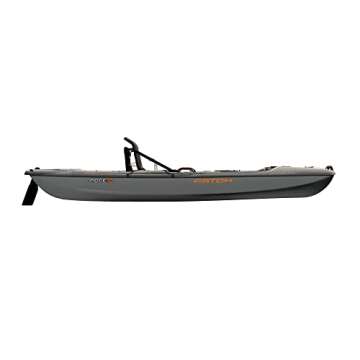 Pelican Catch Mode 110 Fishing Kayak - Premium Angler Kayak with Lawnchair seat, Granite - 10.5 Ft.