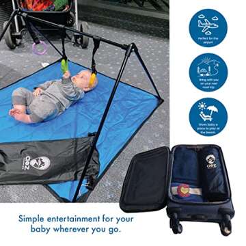 The Original Lay and Play Adventure Mat – Portable Baby Play Mat for Travel, Lightweight and Easy to Clean, Ideal for Babies to Roll, Rest, and Play, A to Z Adventure Gear