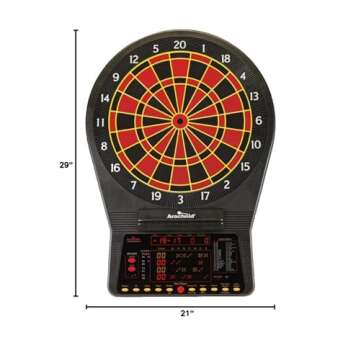 Cricket Pro 900 by Arachnid- Talking Electronic Dartboard, 15.5" Target Area, Up to 8 Player Score Display, Solo Play, MPR and PPD Scoring, 8 New Games, Includes Soft Tip Darts and Extra Tips