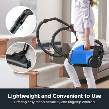 EUREKA Lightweight Vacuum Cleaner for Carpets & Floors