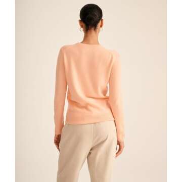 NAADAM The Original Cashmere Crewneck Sweater, Apricot, XXS