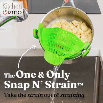 Gizmo Snap N Strain Adjustable Silicone Strainer