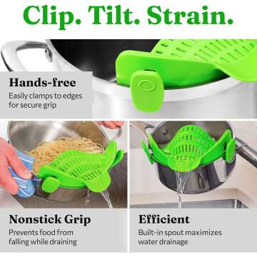 Gizmo Snap N Strain Adjustable Silicone Strainer