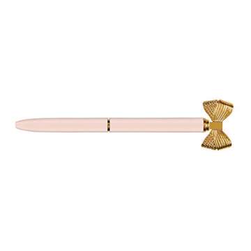 Creative Brands SB Design Studio-Michel & Co. Refillable Ball Point Bow Pen, Pink