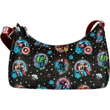 Loungefly Marvel Avengers Tattoo Shoulder Bag