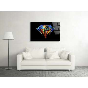 Diamond Luxury Jewelry Canvas Wall Art 16x24