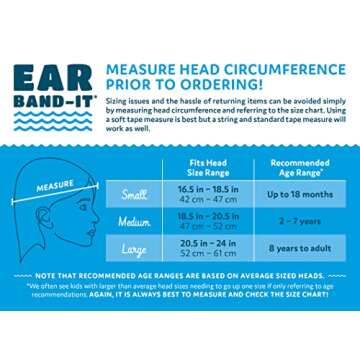 Ear Band-It Swimming Headband - Invented by Physician - Hold Ear Plugs in - The Original Swimmer's Headband - Doctor Recommended - Secure Earplugs