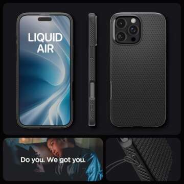 Spigen Liquid Air Case for iPhone 16 Pro - Black