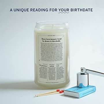 January 1 Capricorn Birthday Candles for Gift