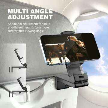 Universal Airplane Phone Holder for Easy Travel