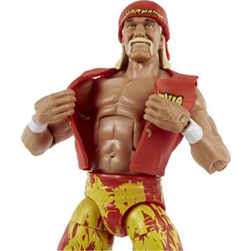 WWE Elite Collection Action Figure Hulk Hogan 6-inch Posable Collectible for WWE Fans Ages 8 Years Old & Up​