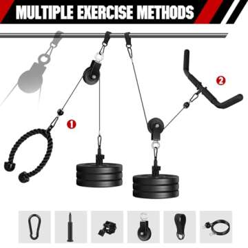 RENRANRING LAT and Lift Pulley Gym System