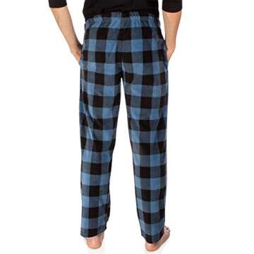 DG Hill Plaid PJ Pants - Pajama Pants Bottoms Fleece Lounge Pants - Winter Sleepwear Plaid PJs with Pockets