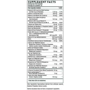 THORNE Basic Nutrients 2/Day - Comprehensive Daily Multivitamin with Optimal Bioavailability - Vitamin and Mineral Formula - Gluten-Free, Dairy-Free, Soy-Free - 60 Capsules - 30 Servings