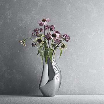 Georg Jensen Flora Medium Stainless Steel Vase