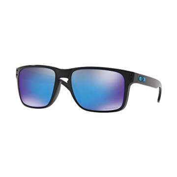 Oakley Men's OO9417 Holbrook XL Square Sunglasses, Polished Black/Prizm Sapphire, 59 mm