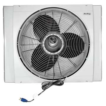 Air King 9166F 20" Whole House Window Fan , Gray