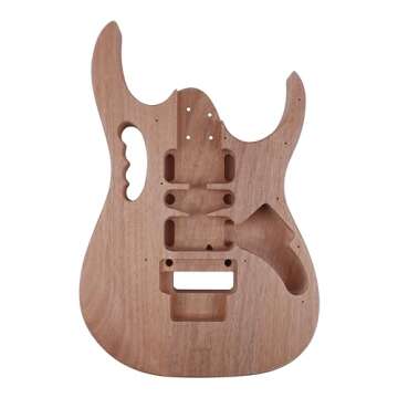 Leo Jaymz DIY Electric Guitar Kits in IBZ Style - Mahogany Body and Maple Neck - All Components Included (7V)