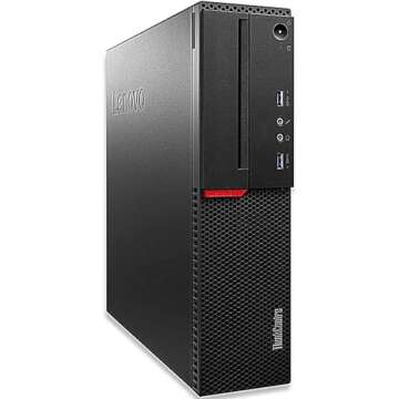 Lenovo ThinkCentre M800 SFF Desktop Computer with 24" FHD Monitor Bundle PC Set, Quad Core i5-6500 up to 3.6 GHz, 16GB RAM, 1TB SSD, Keyboard and Mouse, WiFi, BT, Windows 10 Pro (Renewed)