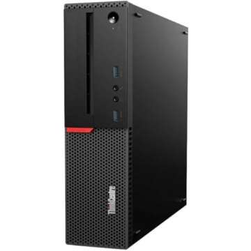 Lenovo ThinkCentre M800 SFF Desktop Computer with 24" FHD Monitor Bundle PC Set, Quad Core i5-6500 up to 3.6 GHz, 16GB RAM, 1TB SSD, Keyboard and Mouse, WiFi, BT, Windows 10 Pro (Renewed)