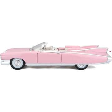 1959 Cadillac Eldorado Biarritz Convertible, Pink - Maisto Premiere 36813 - 1/18 Scale Diecast Model Toy Car by Maisto