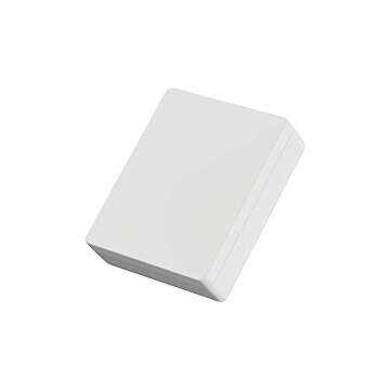 MONOLIX Slim Engagement Ring Box, Thin Unique Sliding Lid, Elegant Discreet Secret Surprise Marriage Wedding Proposal Case (White, Maxi)