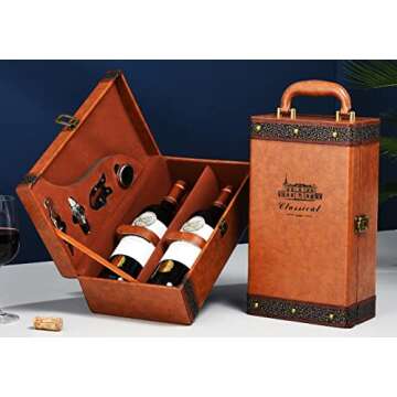 Premium Wine Gift Box & Portable Carrier Set