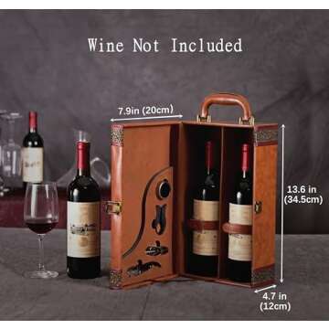 Premium Wine Gift Box & Portable Carrier Set