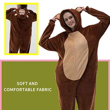 COSUSKET Unisex Flannel Onesie Pajamas | Cozy Animal Costume Sleepwear