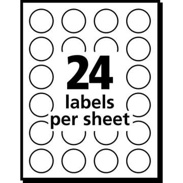 Avery Removable Color-Coding Labels, Removable Adhesive, Assorted Colors, 3/4" Diameter, 1,008 Labels (5472)