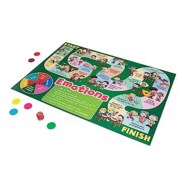 Junior Learning Social Skills Board Games, 4 Games, Ages 5-8, Empathy & Manners, Grade 1-2