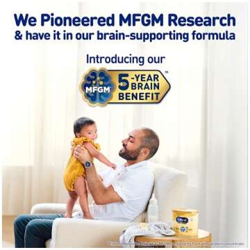 Enfamil NeuroPro Baby Formula, Milk-Based Infant Nutrition, MFGM* 5-Year Benefit, Expert-Recommended Brain-Building Omega-3 DHA, Exclusive HuMO6 Immune Blend, Non-GMO, 17.6 g, ​14 Sachets