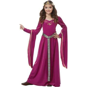 Girls Medieval Princess Costume for Enchanted Play