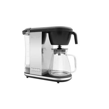 Bonavita Enthusiast 8 Cup Drip Coffee Brewer, Pour Over, SCA Certified Coffee Machine with Glass Carafe, Stainless Steel Panel, Removable Reservoir