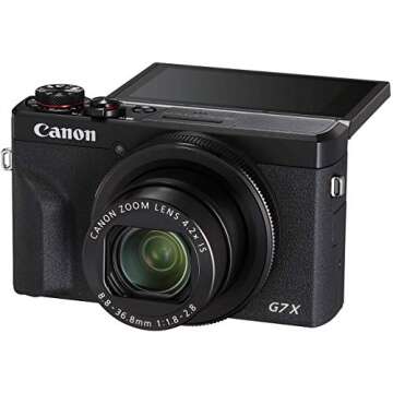 Canon G7 X Mark III - 4K Video, Wi-Fi, Touchscreen