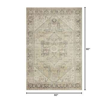 Loloi II Skye Collection SKY-13 Natural/Sand 5'-0" x 7'-6" Area Rug