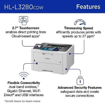 Brother HL-L3280CDW Wireless Color Laser Printer