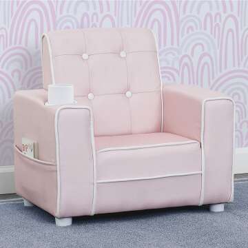Pink Kids Upholstered Chair