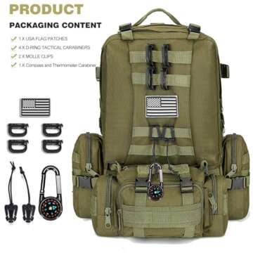 Military Tactical Backpack | 40-50L Molle System Rucksack