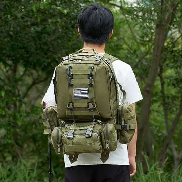 Military Tactical Backpack | 40-50L Molle System Rucksack