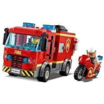 LEGO City Fire Station 60215 Fire Rescue Tower Building Set with Emergency Vehicle Toys Includes Firefighter Minifigures for Creative Play (509 Pieces)