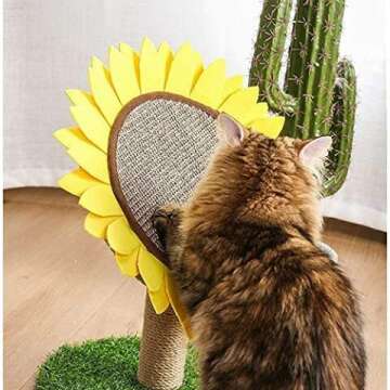 Sunflower Cat Scratching Post